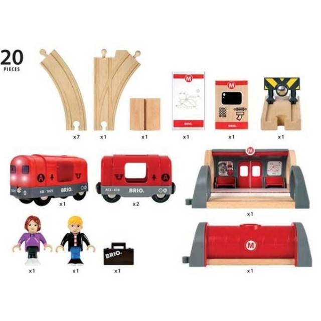 Brio - Metro železnički set Brio - Metro železnički set