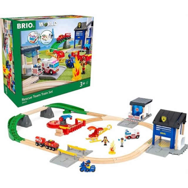 Brio - Policijski i vatarogasni set Brio - Policijski i vatarogasni set