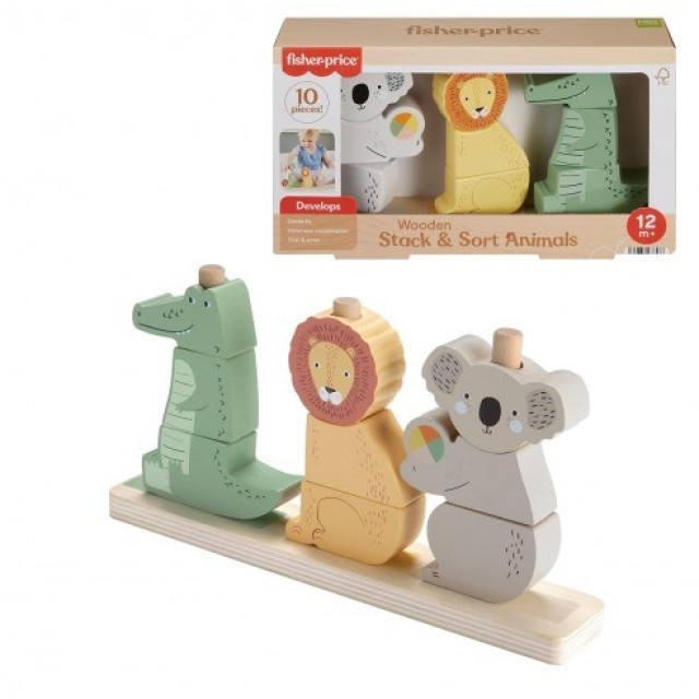 Fisher-Price Drvene Životinje Set