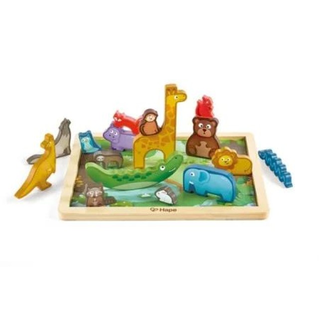 HAPE DEČIJE DRVENE PUZLE ŽIVOTINJSKO CARSTVO