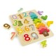 HAPE DEČIJE DRVENE PUZLE BROJEVI I BOJE