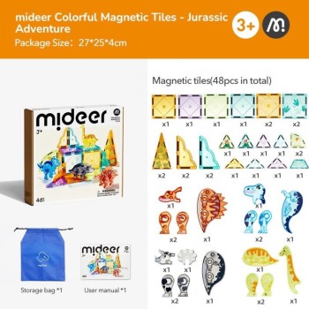  Mideer Magnetne kocke Dino
