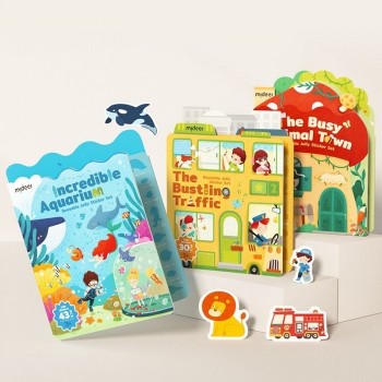 Knjiga sa nalepnicama- akvarijum