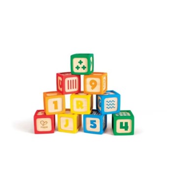 HAPE drvene kocke sa silikonskom ivicom