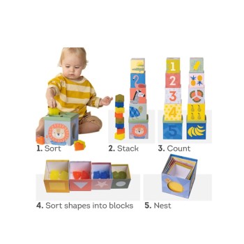 Taf Toys edukativne kocke sorter oblika 