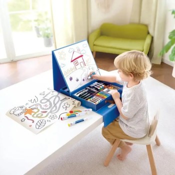 Hape Kreativni kofer za crtanje sa magnetnom tablom